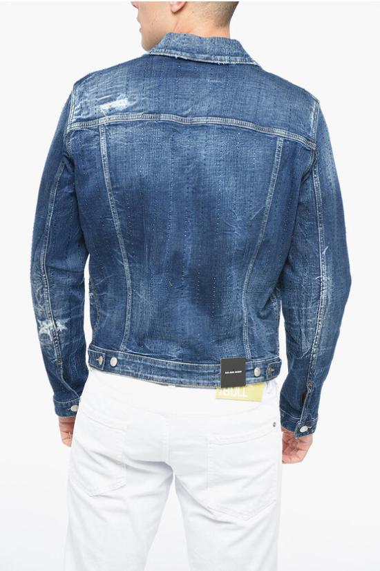  디스퀘어드2 데님 자켓 S74AM1357 S30664 470 Blue - DSQUARED2