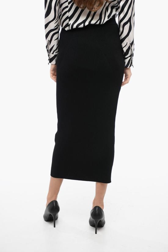  알렉산더 맥퀸 롱 스커트 768608 Q1A65 1000 Black - ALEXANDER MCQUEEN