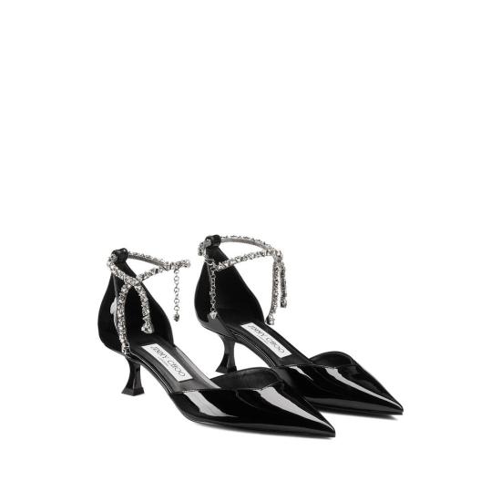 25SS 지미추 힐/펌프스 STEVIE 50 PAT BLACK - JIMMY CHOO