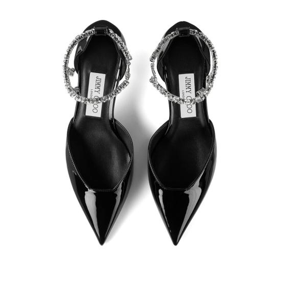 25SS 지미추 힐/펌프스 STEVIE 50 PAT BLACK - JIMMY CHOO