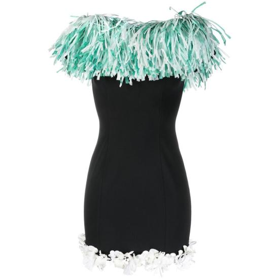  에밀리오푸치 숏 원피스 3R639 3RRG61 999 BLACK GREEN