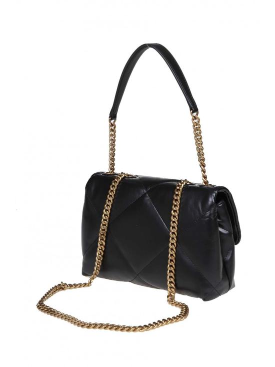 26SS 토리버치 스몰 키라 다이아몬드 퀼트 컨버터블 숄더백 154706001 Black - TORY BURCH