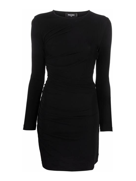  디스퀘어드2 미디 원피스 S75CV0586S24383900 Black