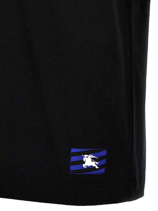  버버리 EKD 로고 패치 코튼 티셔츠 8080814 Black - BURBERRY