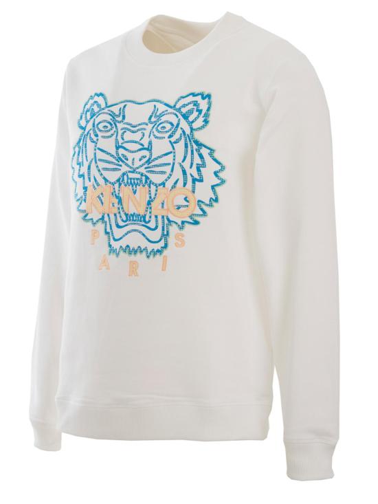  겐조 긴팔 티셔츠 FC55SW120CME01B White - KENZO