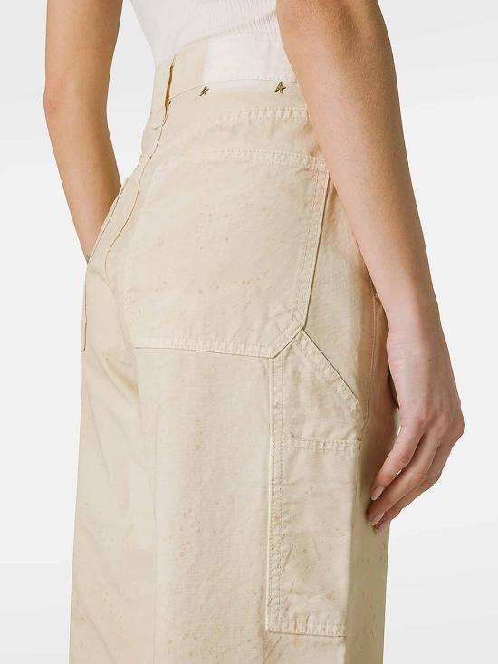 24FW 골든구스 스트레이트 팬츠 GWP01687P00148315103 Beige - GOLDEN GOOSE
