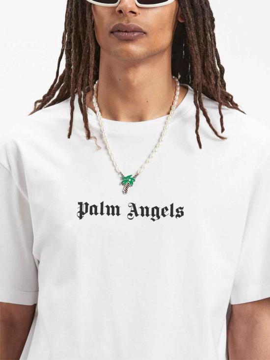  팜앤젤스 반팔 티셔츠 PMAA089S24JER0020110 White - PALM ANGELS