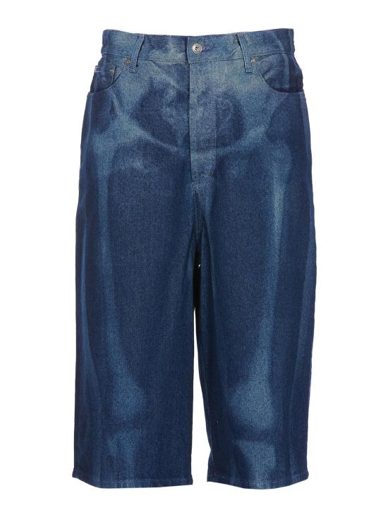  오프화이트 숏팬츠 OMYC016S23DEN0016900 Blue