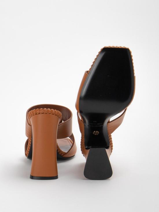  로베르토 카발리 뮬/슬리퍼 SKS004PZ17203501 Brown - ROBERTO CAVALLI