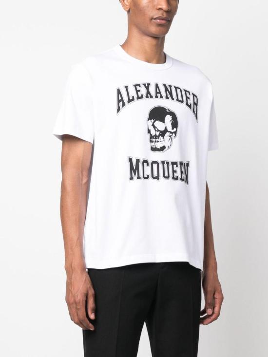  알렉산더 맥퀸 반팔 티셔츠 759442QVZ290910 White - ALEXANDER MCQUEEN