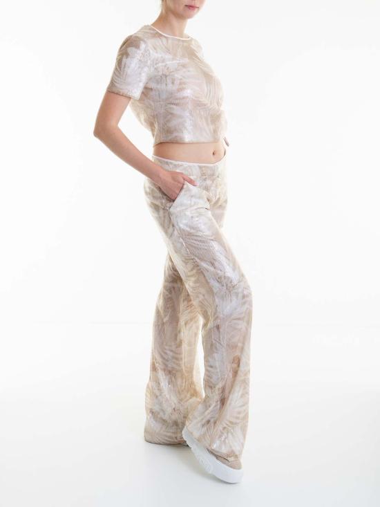 24FW 에르마노 설비노 반팔 티셔츠 D44EL027EB8MF183 Beige - ERMANNO SCERVINO