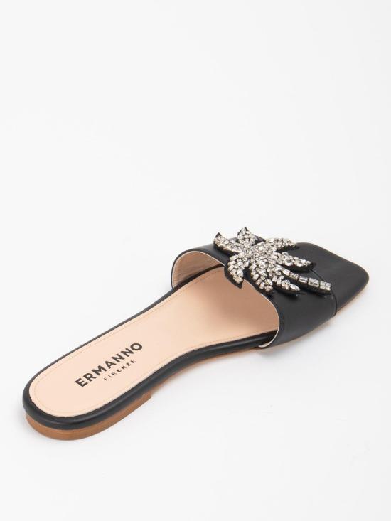 24FW 에르마노 설비노 뮬/슬리퍼 D44EZ004E1AMF099 Black - ERMANNO SCERVINO