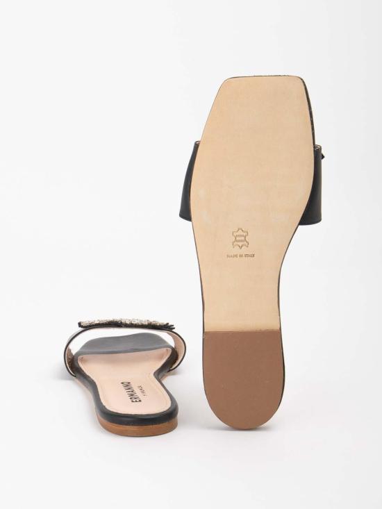 24FW 에르마노 설비노 뮬/슬리퍼 D44EZ004E1AMF099 Black - ERMANNO SCERVINO
