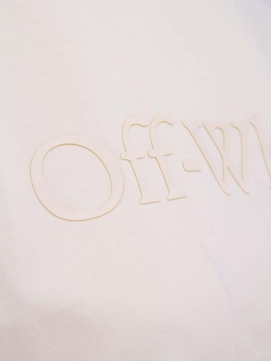  오프화이트 반팔 티셔츠 OWAA124F23JER0056161 Beige - OFF WHITE