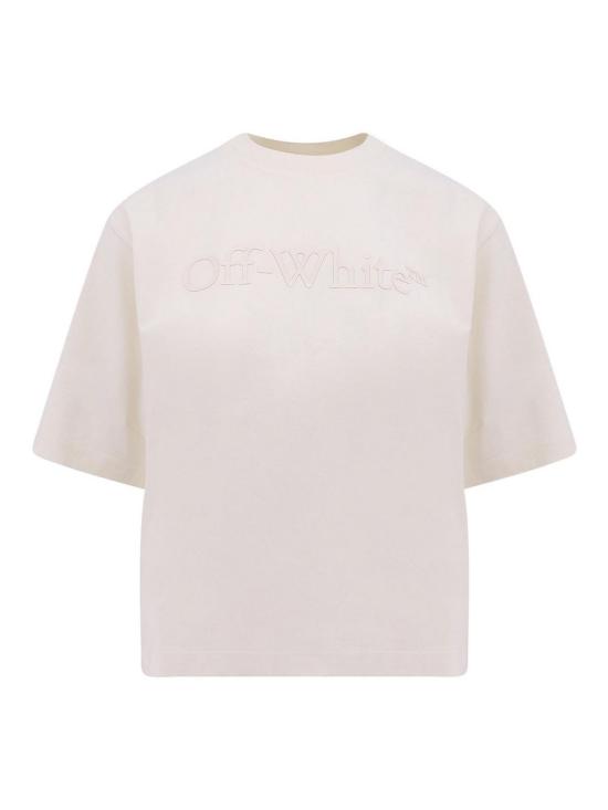  오프화이트 반팔 티셔츠 OWAA124F23JER0056161 Beige