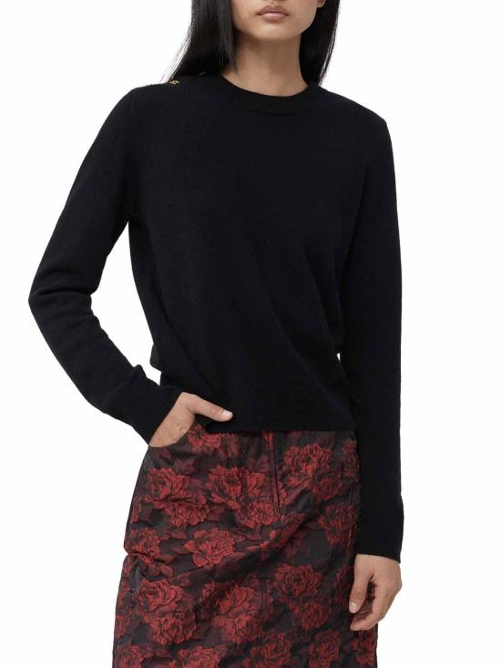 24FW 가니 긴팔 티셔츠 K2058099 Black - GANNI