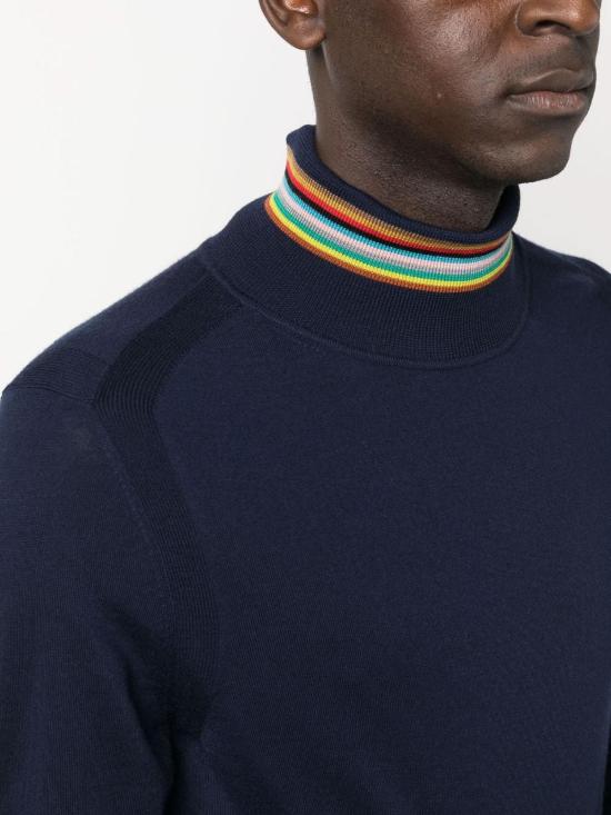  폴 스미스 터틀넥 M1R565XL0209349 Blue - PAUL SMITH