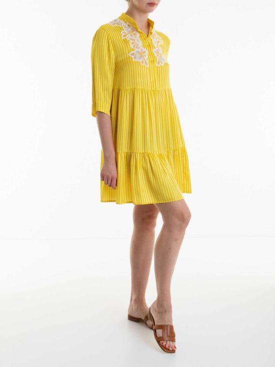  에르마노 설비노 미디 스커트 D44EQ023APEB6MF435 Yellow - ERMANNO SCERVINO