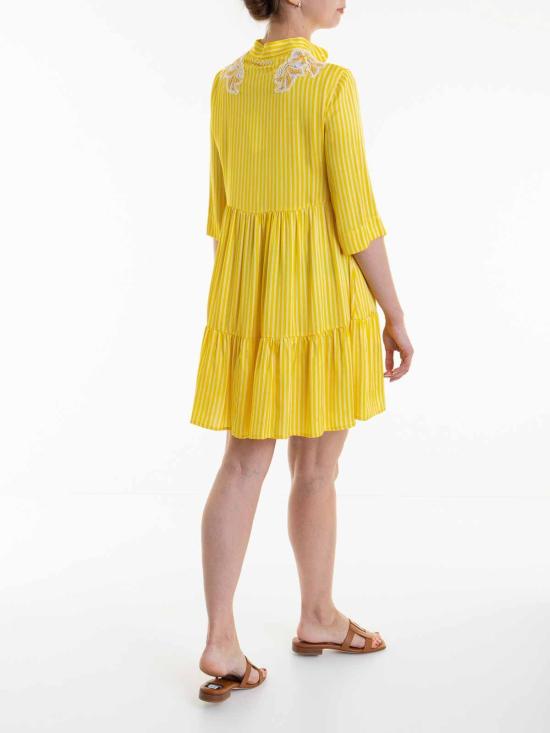  에르마노 설비노 미디 스커트 D44EQ023APEB6MF435 Yellow - ERMANNO SCERVINO