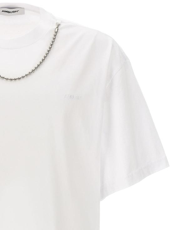  엠부시 반팔 티셔츠 BMAA083F23JER0010101 White - AMBUSH