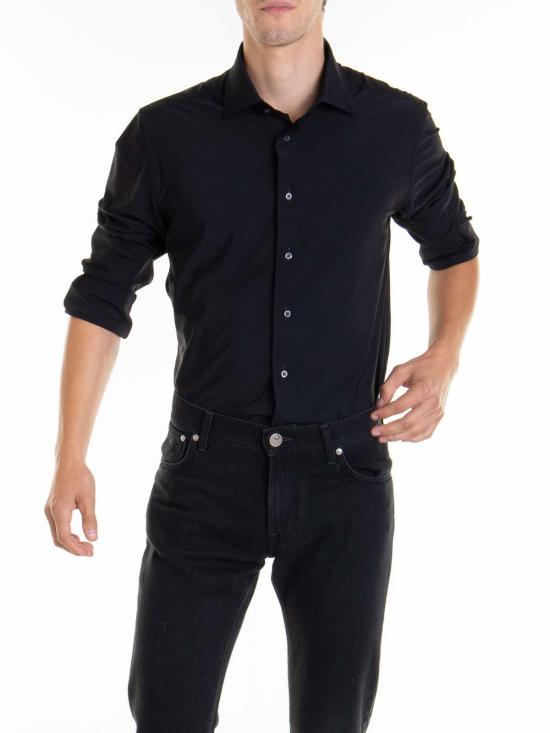  꼬르넬리아니 긴팔 셔츠 92P1783811470020 Black - CORNELIANI