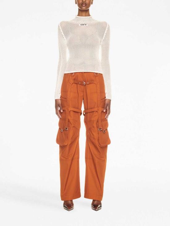  오프화이트 긴팔 티셔츠 OWHF042F23KNI0010410 Black - OFF WHITE