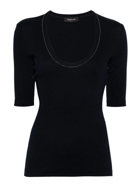 26SS 파비아나 필리피 반팔 티셔츠 JED264F104N5665144 Blue