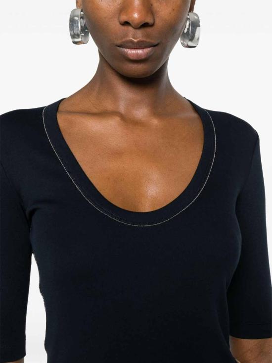 26SS 파비아나 필리피 반팔 티셔츠 JED264F104N5665144 Blue - FABIANA FILIPPI