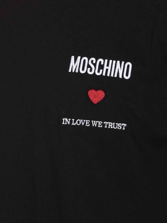  모스키노 반팔 티셔츠 072002411555 Black - MOSCHINO