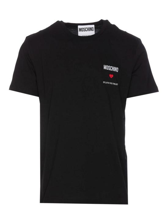  모스키노 반팔 티셔츠 072002411555 Black