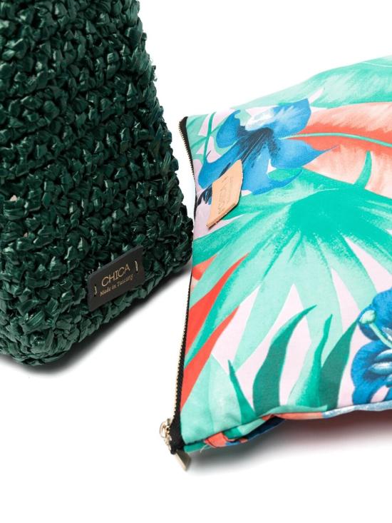  치카 토트백 VENEREFOREST Dark Green - CHICA