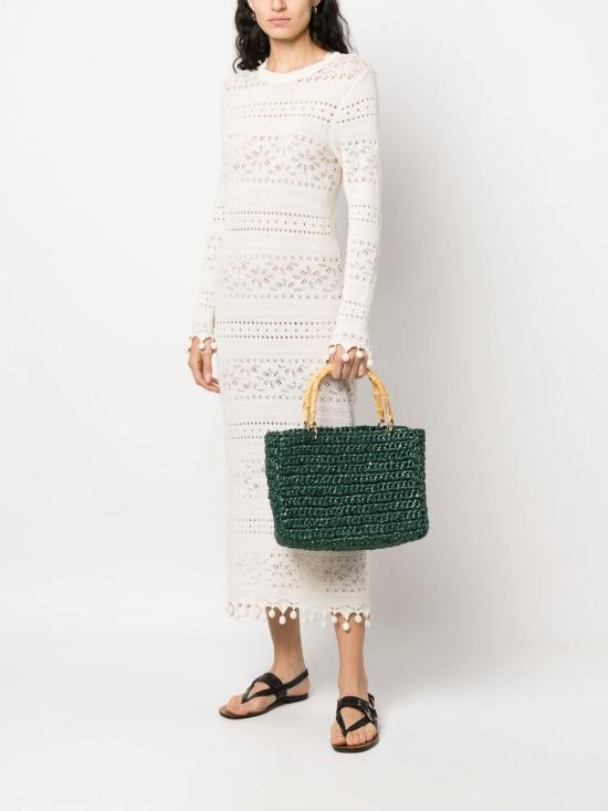  치카 토트백 VENEREFOREST Dark Green - CHICA