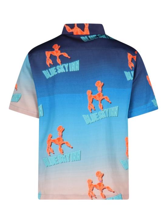  블루스카이인 반팔 셔츠 BS2302SH033SEA Blue - BLUE SKY INN