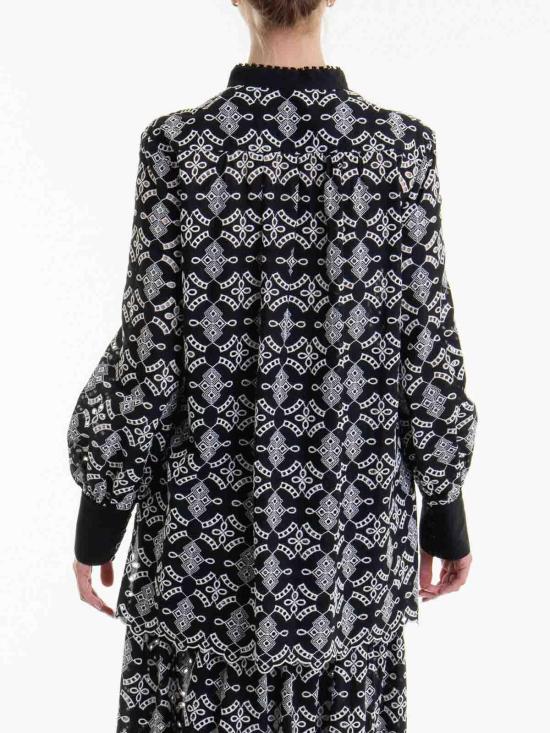 24FW 에르마노 설비노 블라우스 D44EK014EN0MF920 Black - ERMANNO SCERVINO