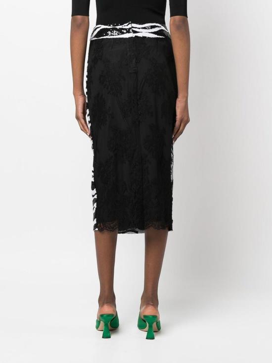  돌체앤가바나 미디 스커트 F4CDWTGDAQ8S9000 White - DOLCE & GABBANA