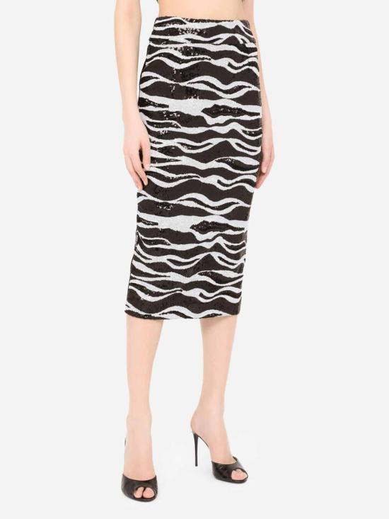  돌체앤가바나 미디 스커트 F4CDWTGDAQ8S9000 White - DOLCE & GABBANA