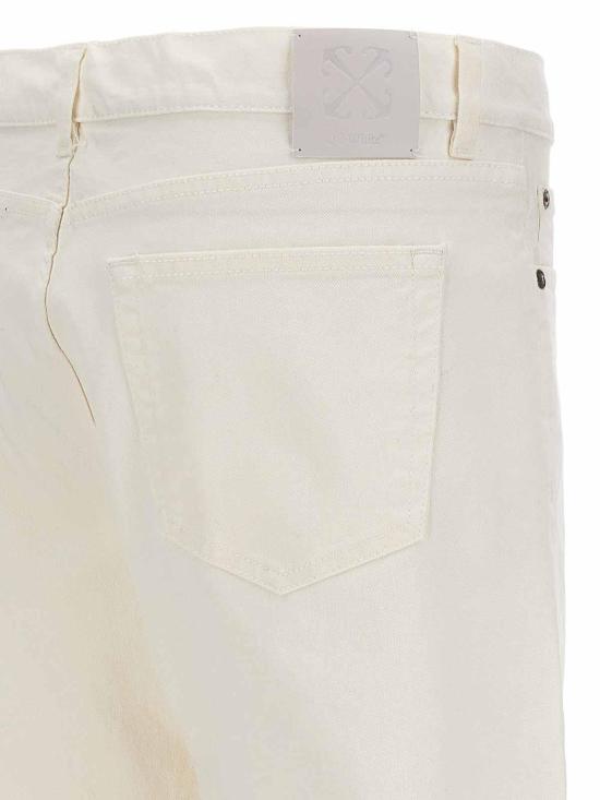  오프화이트 스트레이트 팬츠 OMYA177S24DEN0010202 White - OFF WHITE