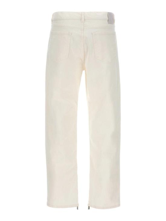  오프화이트 스트레이트 팬츠 OMYA177S24DEN0010202 White - OFF WHITE