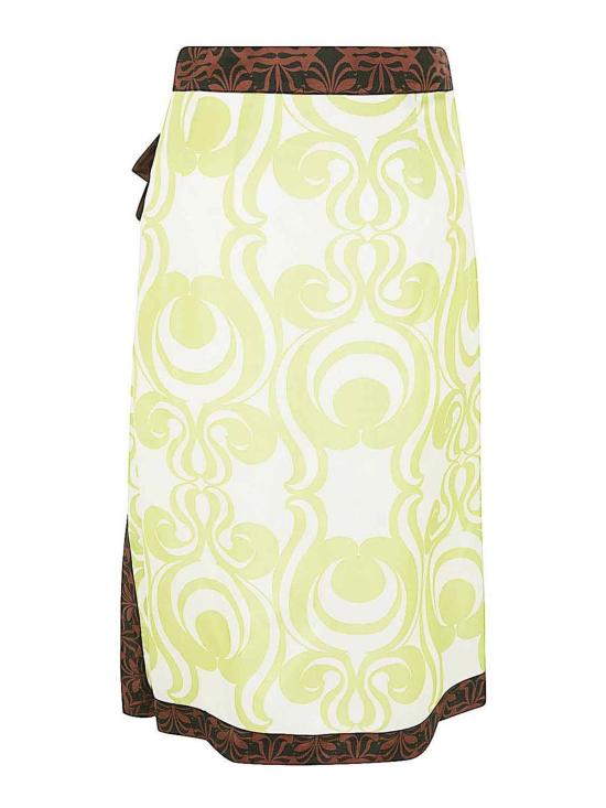  드리스 반 노튼 미디 스커트 241E15 Green - DRIES VAN NOTEN