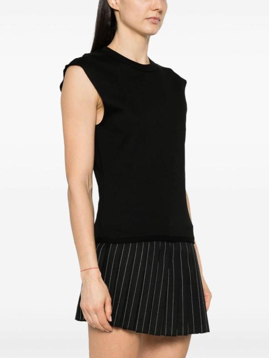  파코라반 민소매 티셔츠 24EJTE157CO0508P001 Black - PACO RABANNE