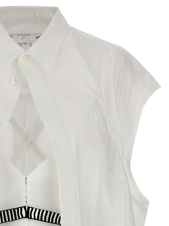 24FW 사카이 블라우스 2407253151 White - SACAI