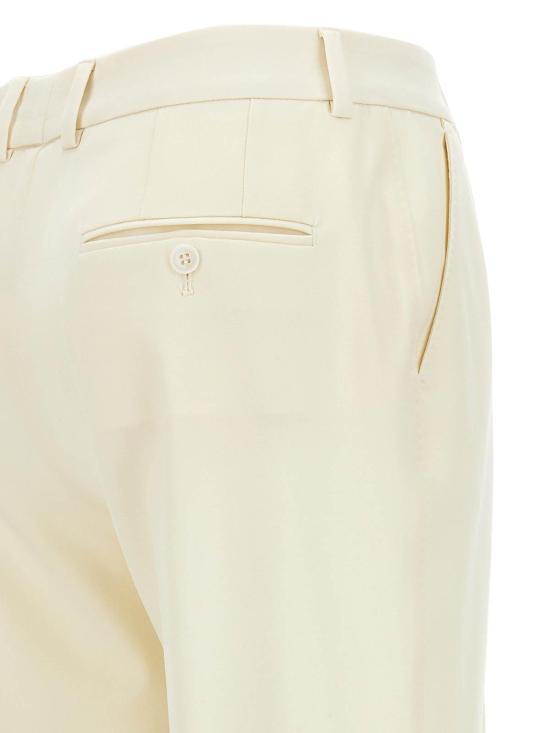  돌체앤가바나 스트레이트 팬츠 FT0CXTFUCCSW0001 White - DOLCE & GABBANA