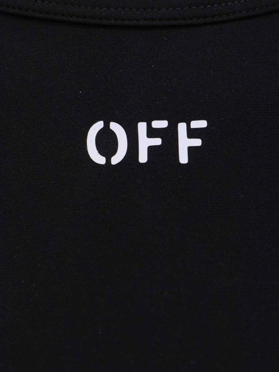  오프화이트 OFF 컷아웃 크롭 티셔츠 OWAD211C99JER0011001 - OFF WHITE