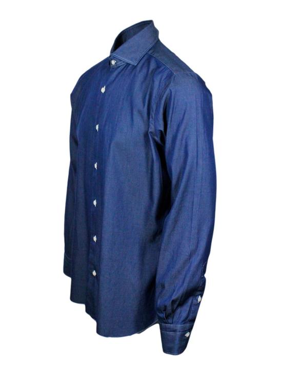  발바 긴팔 셔츠 IU13P01PZ0998U0001 Dark Wash - BARBA