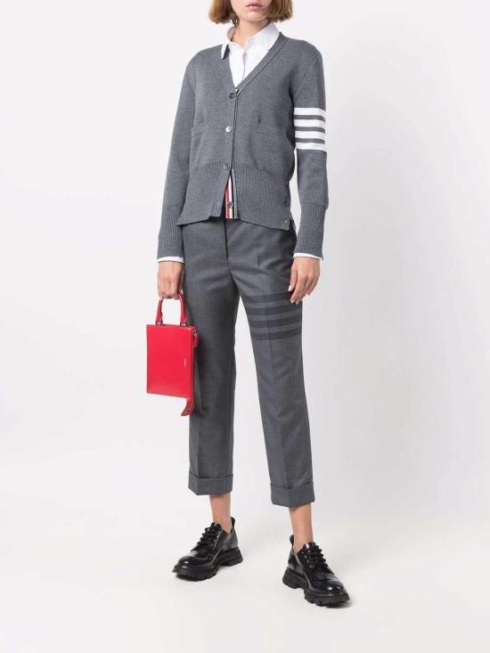  톰브라운 스트레이트 팬츠 FTC392A04346035 Grey - THOM BROWNE