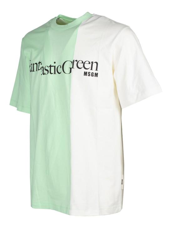  엠에스지엠 반팔 티셔츠 3446MM07237298 Green - MSGM