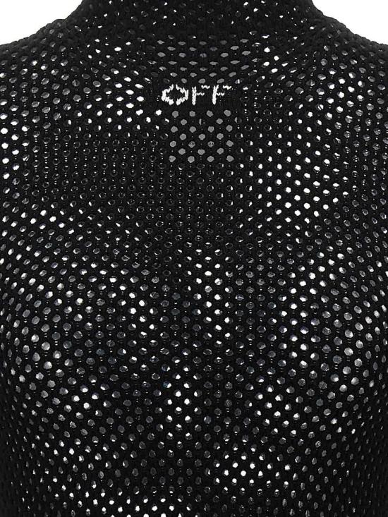  오프화이트 터틀넥 OWHF042F23KNI0011004 Black - OFF WHITE