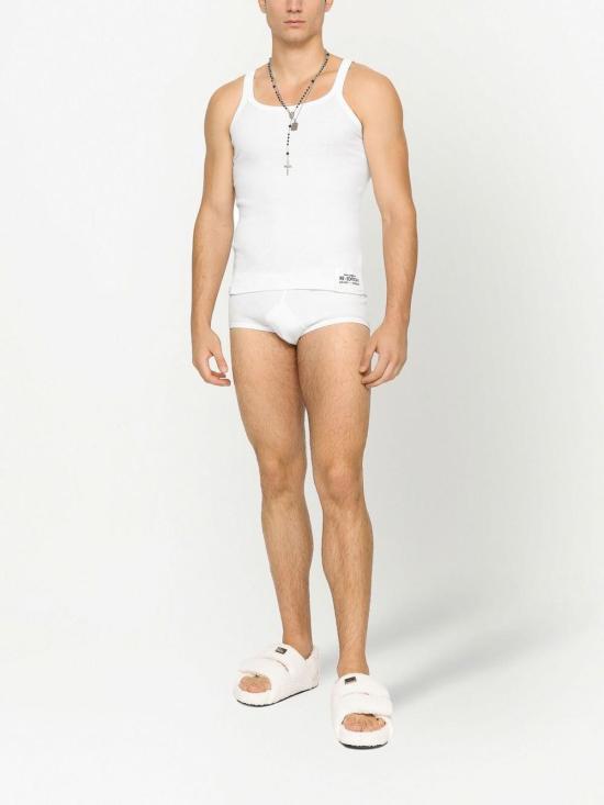  돌체앤가바나 민소매 티셔츠 M8E98JOUAIJW0800 White - DOLCE & GABBANA