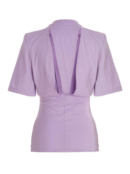  디 아티코 반팔 티셔츠 232WCT161J025011 Purple - THE ATTICO