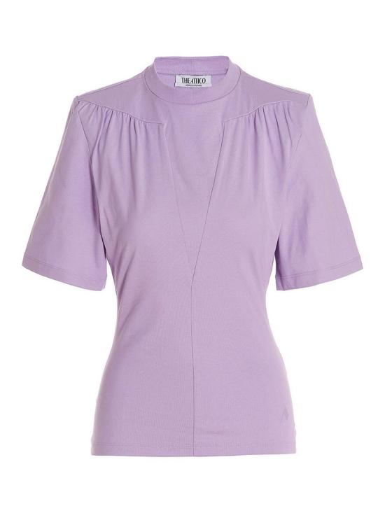  디 아티코 반팔 티셔츠 232WCT161J025011 Purple